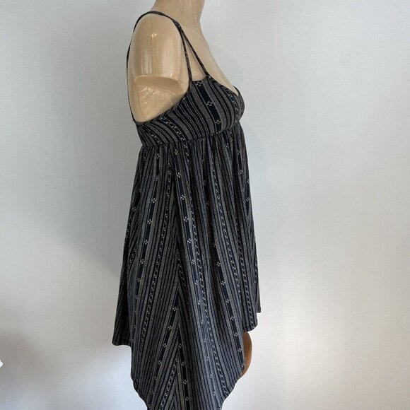 Vans Women’s XS Grey Black asymmetrical Summer Mini Skate Dress Casual Beach Bum - Picture 3 of 14